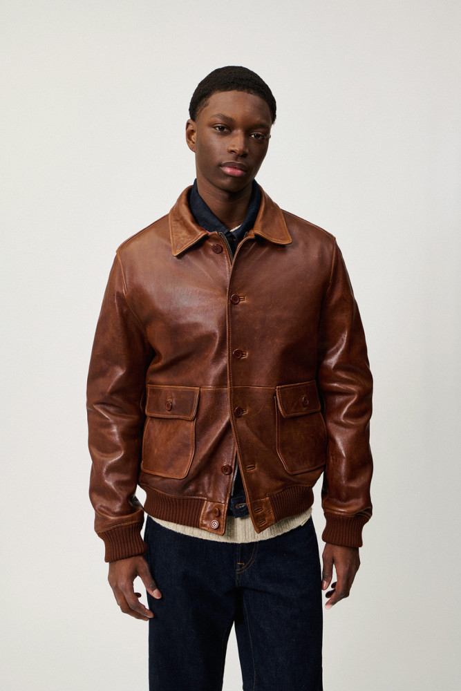 NEWMAN JACKET IN LEATHER 