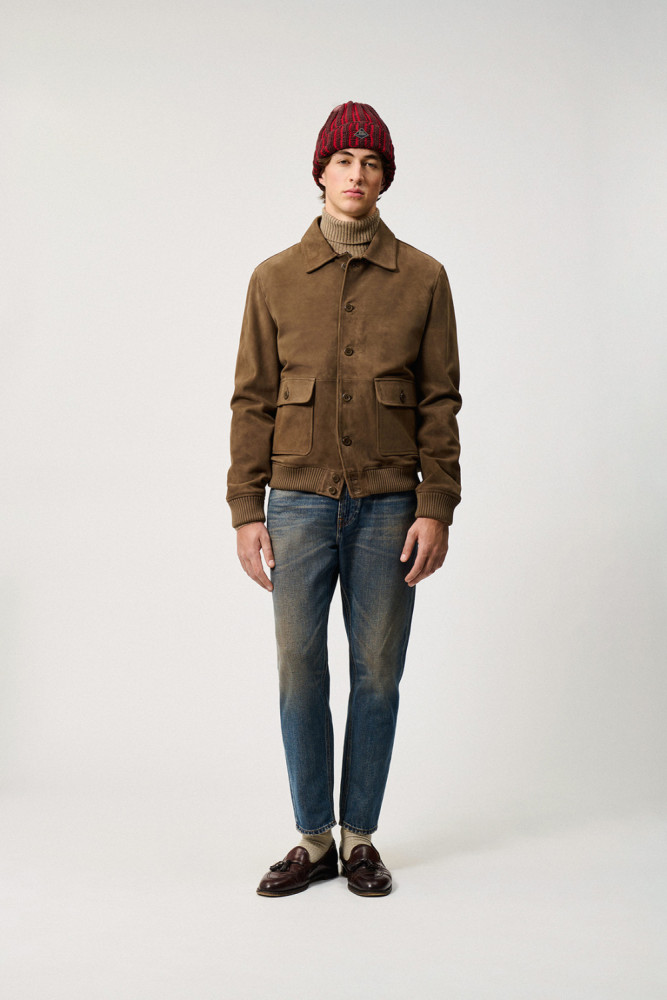 NEWMAN JACKET IN SUEDE