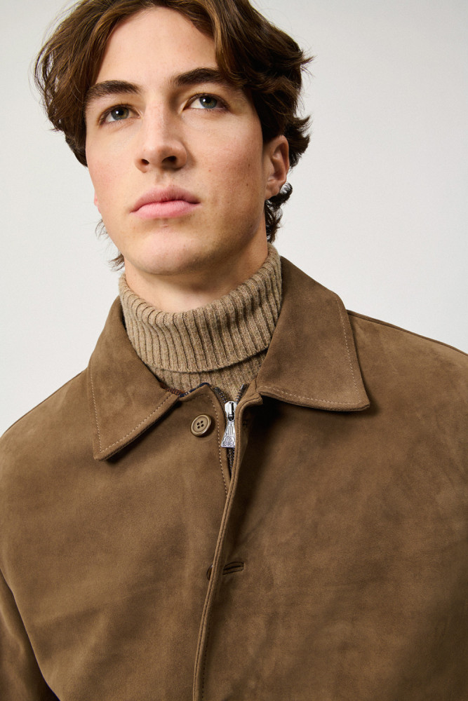 NEWMAN JACKET IN SUEDE