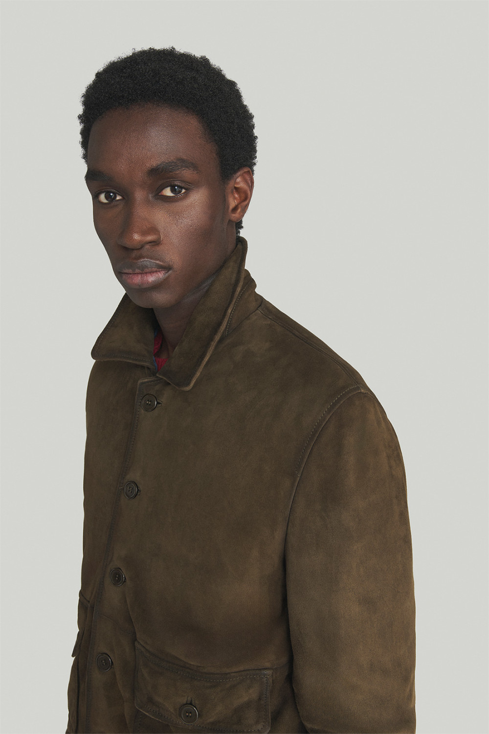 ROY ROGERS: GIACCA NEWMAN IN SUEDE EFFETTO VINTAGE