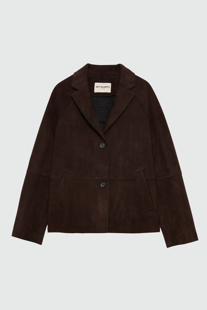 GIACCA PEACOAT IN SUEDE