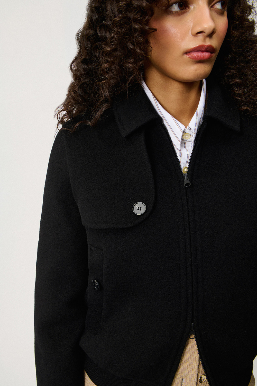 ROY ROGERS: STORM JACKET IN WOOL