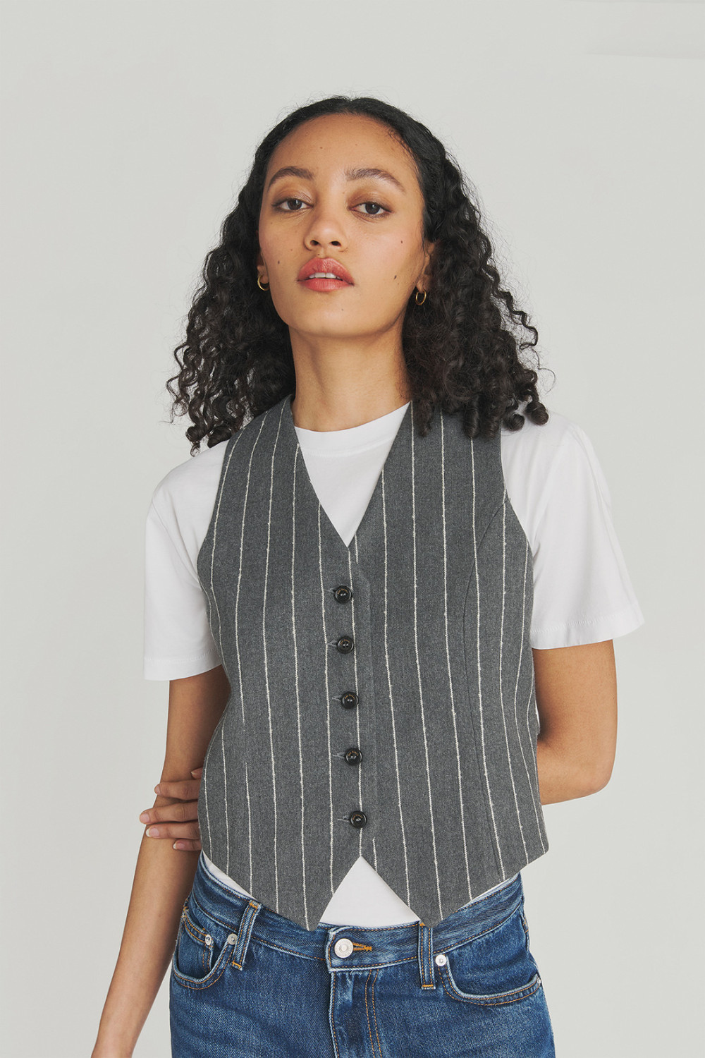 ROY ROGERS: GILET GESSATO IN TWILL