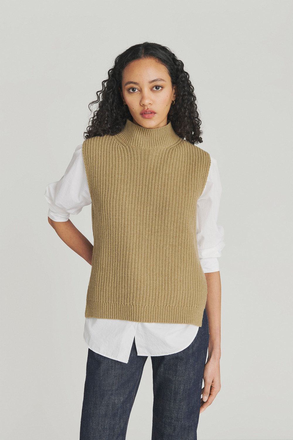 ROY ROGERS: GILET IN MISTO LANA