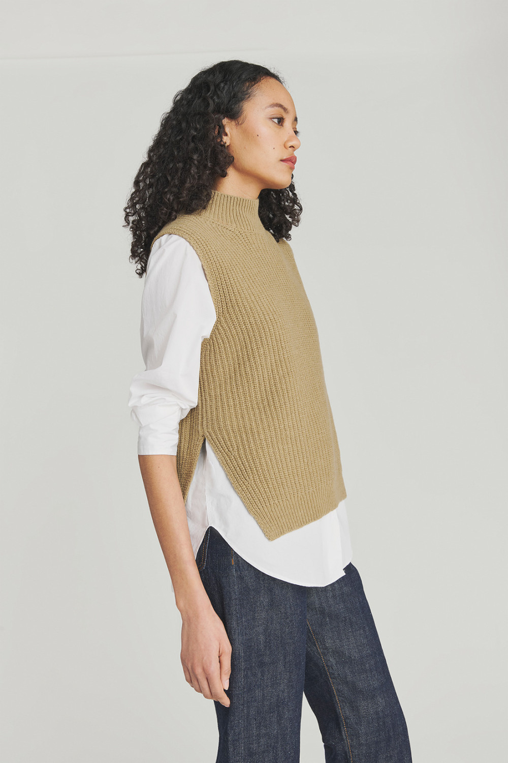 ROY ROGERS: GILET IN MISTO LANA