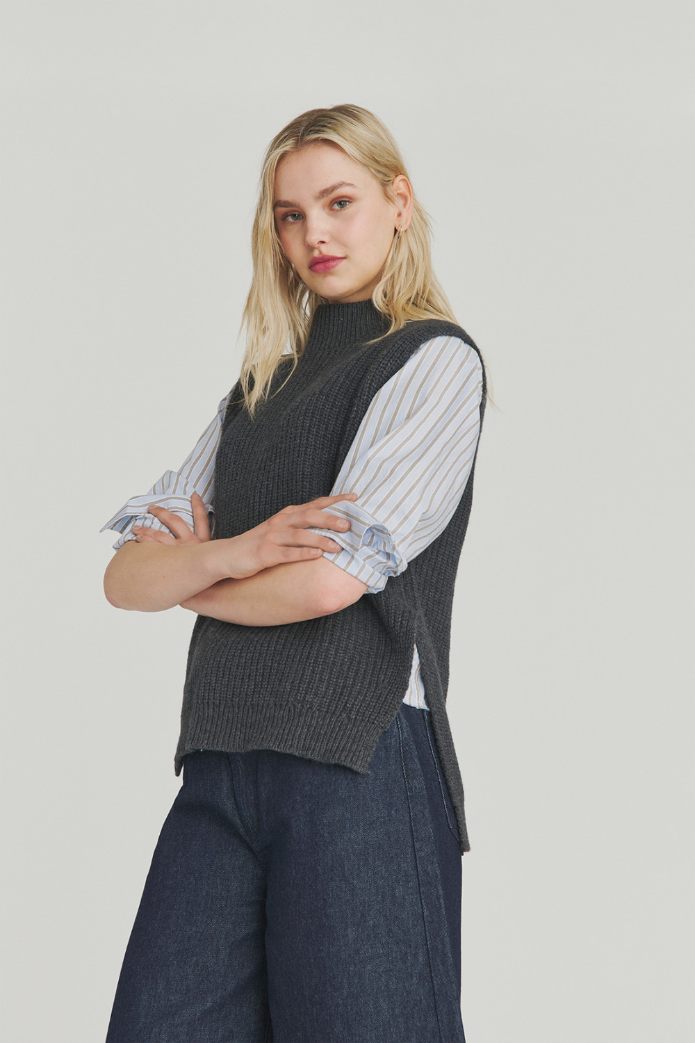 ROY ROGERS: GILET IN MISTO LANA