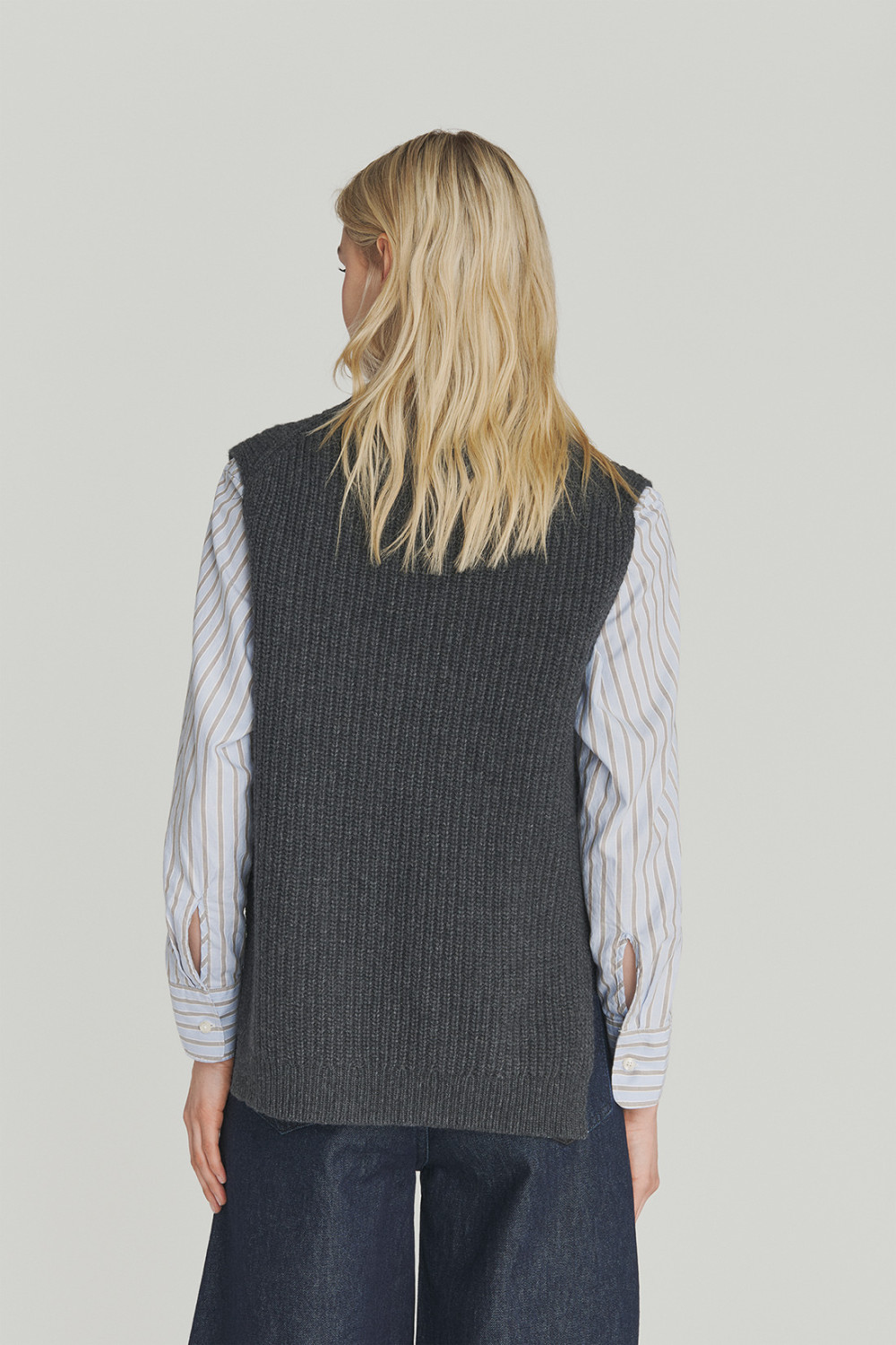 ROY ROGERS: GILET IN MISTO LANA