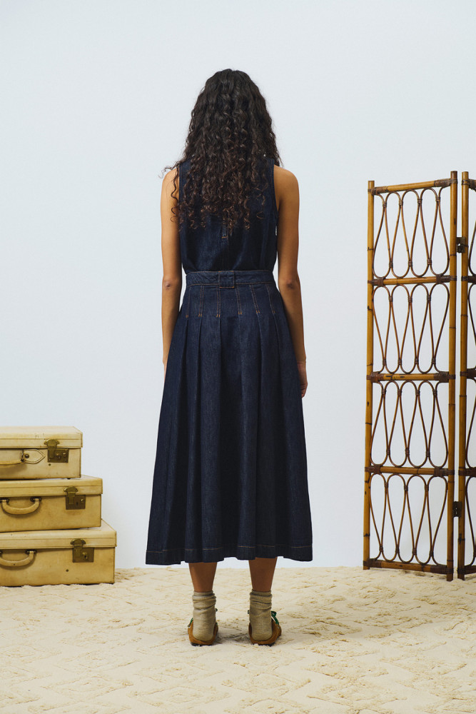 CINDY SKIRT IN LIGHT RINSE DENIM