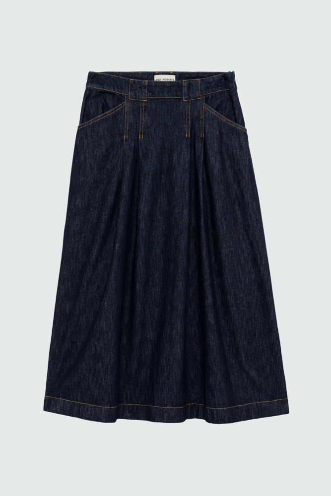CINDY SKIRT IN LIGHT RINSE DENIM