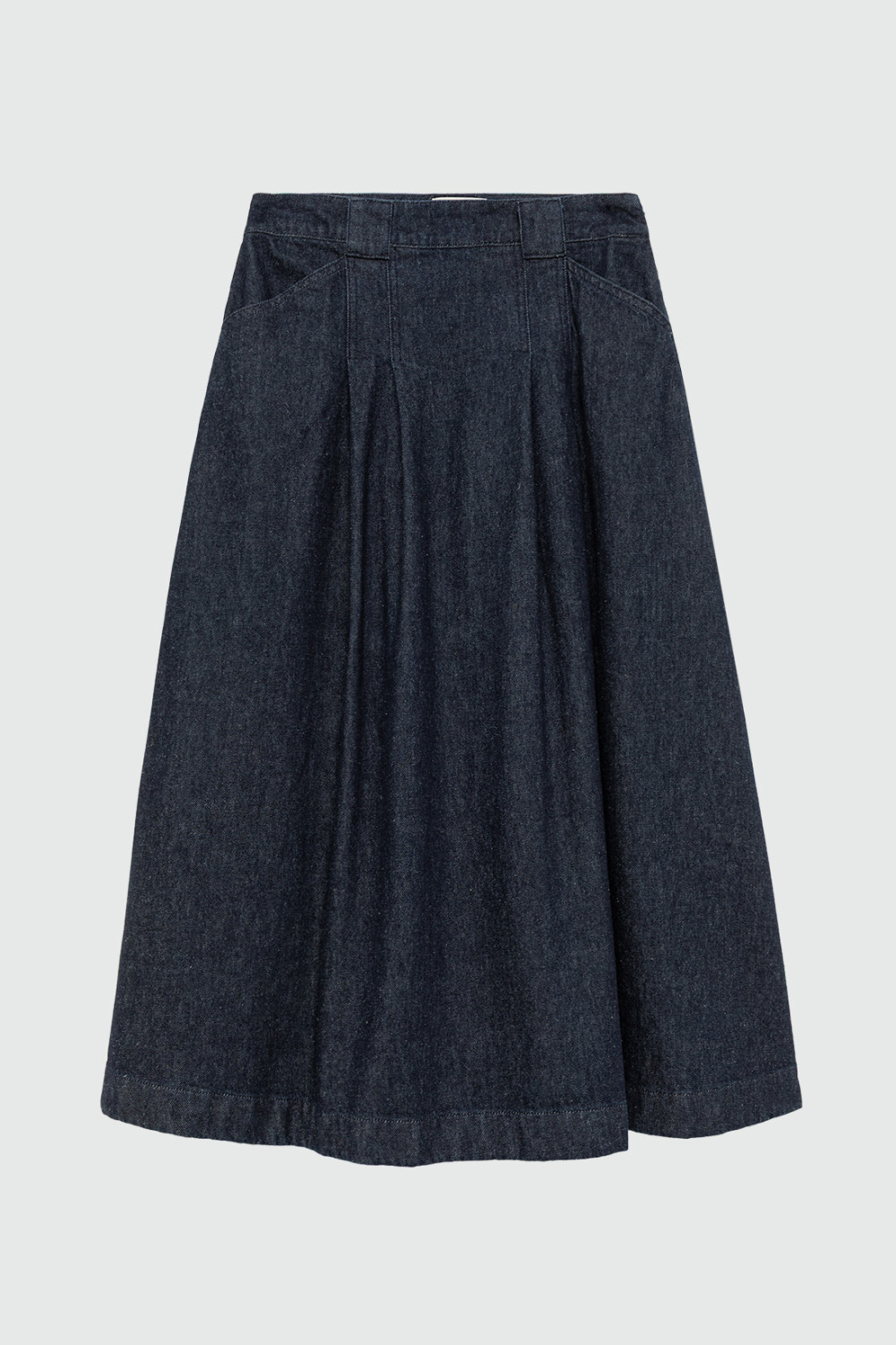 ROY ROGERS: CINDY SKIRT IN RINSE WASH DENIM