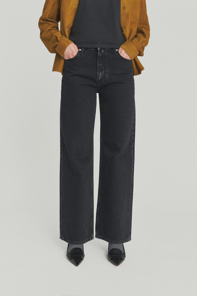 SUPER WIDE JEANS BLACK STORY