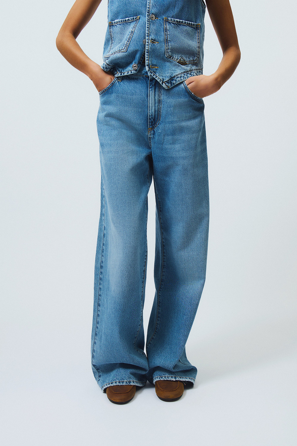 ROY ROGERS: SUPER WIDE OCEAN JEANS
