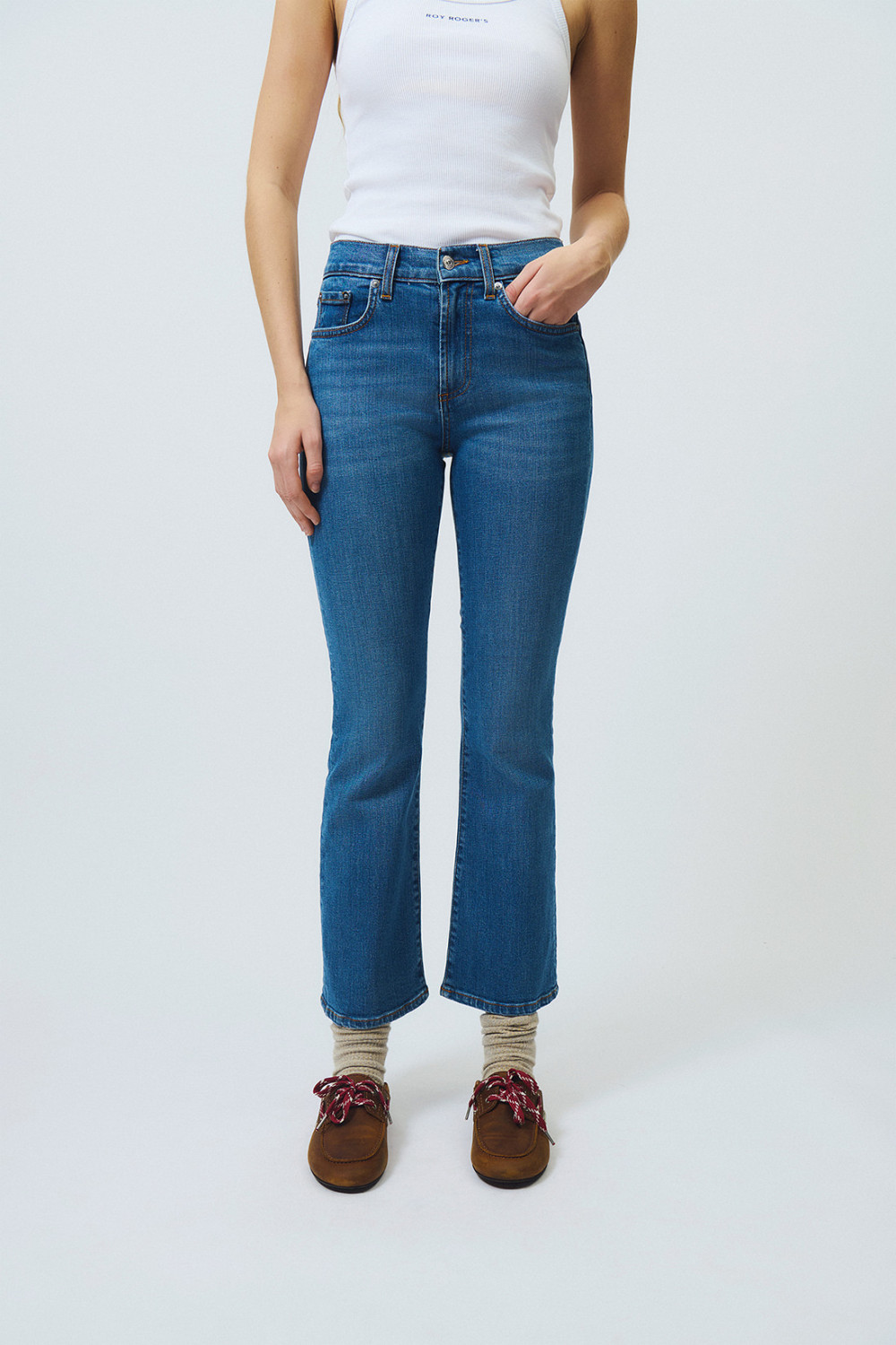 ROY ROGERS: ZANDRA HEM STONE 78 JEANS