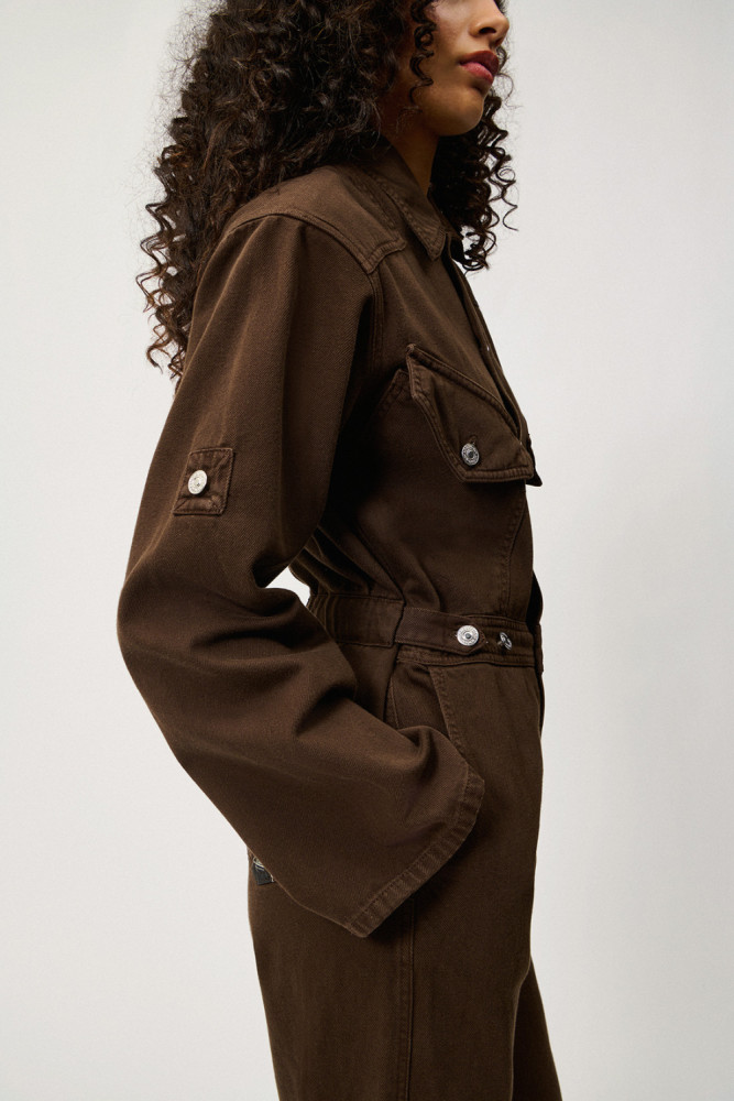 UTILITY JUMPSUIT IN CANVAS