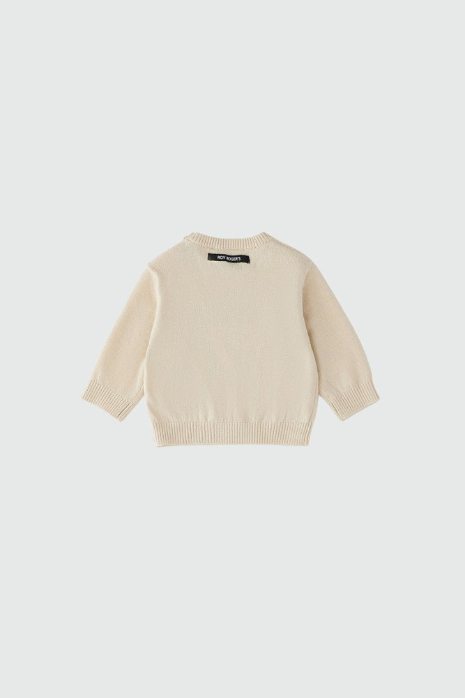 MAGLIA GIROCOLLO IN COTONE E LANA