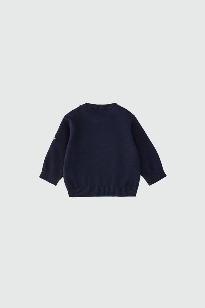 MAGLIA GIROCOLLO IN COTONE E LANA