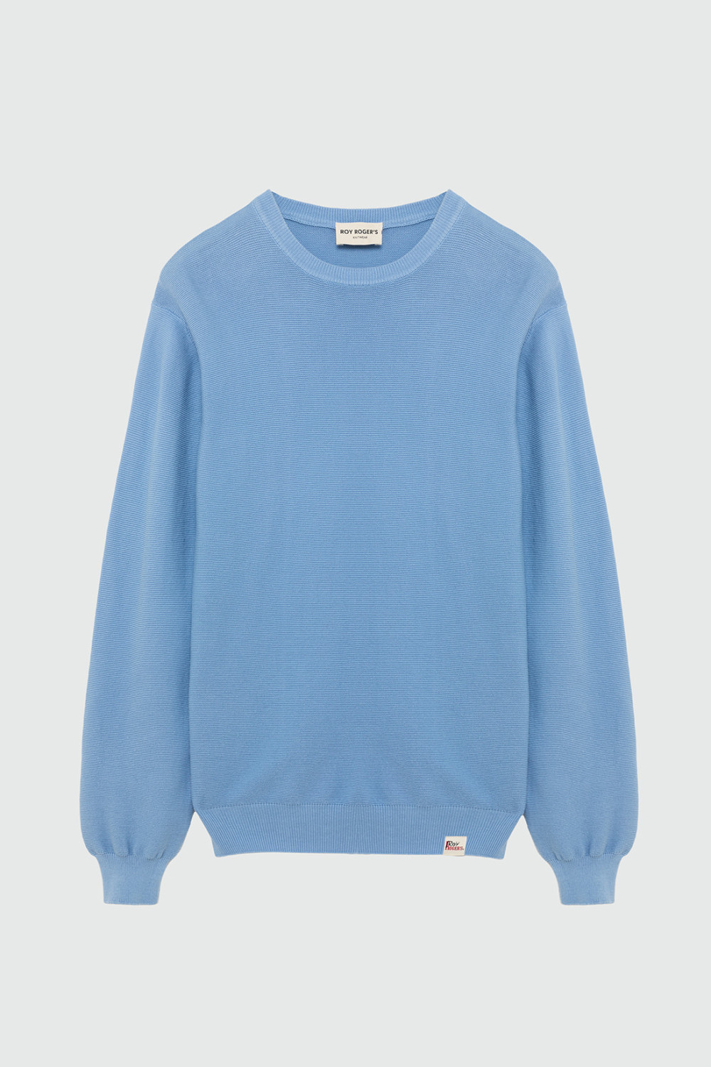 ROY ROGERS: CREW NECK SWEATER IN LINKS STITCH CREPE