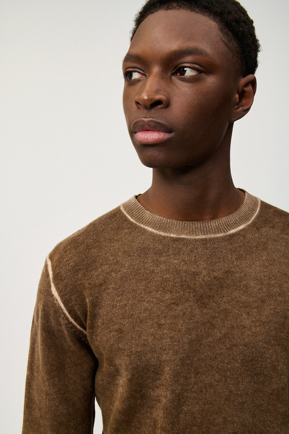 ROY ROGERS: CREW NECK SWEATER IN WOOL 