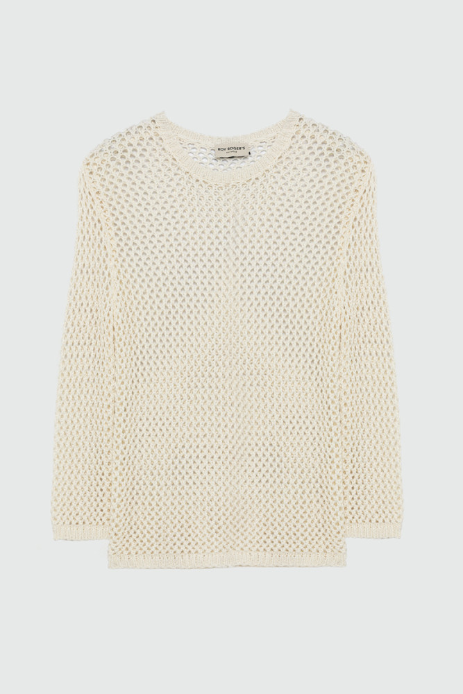 CREW NECK SWEATER IN MESH