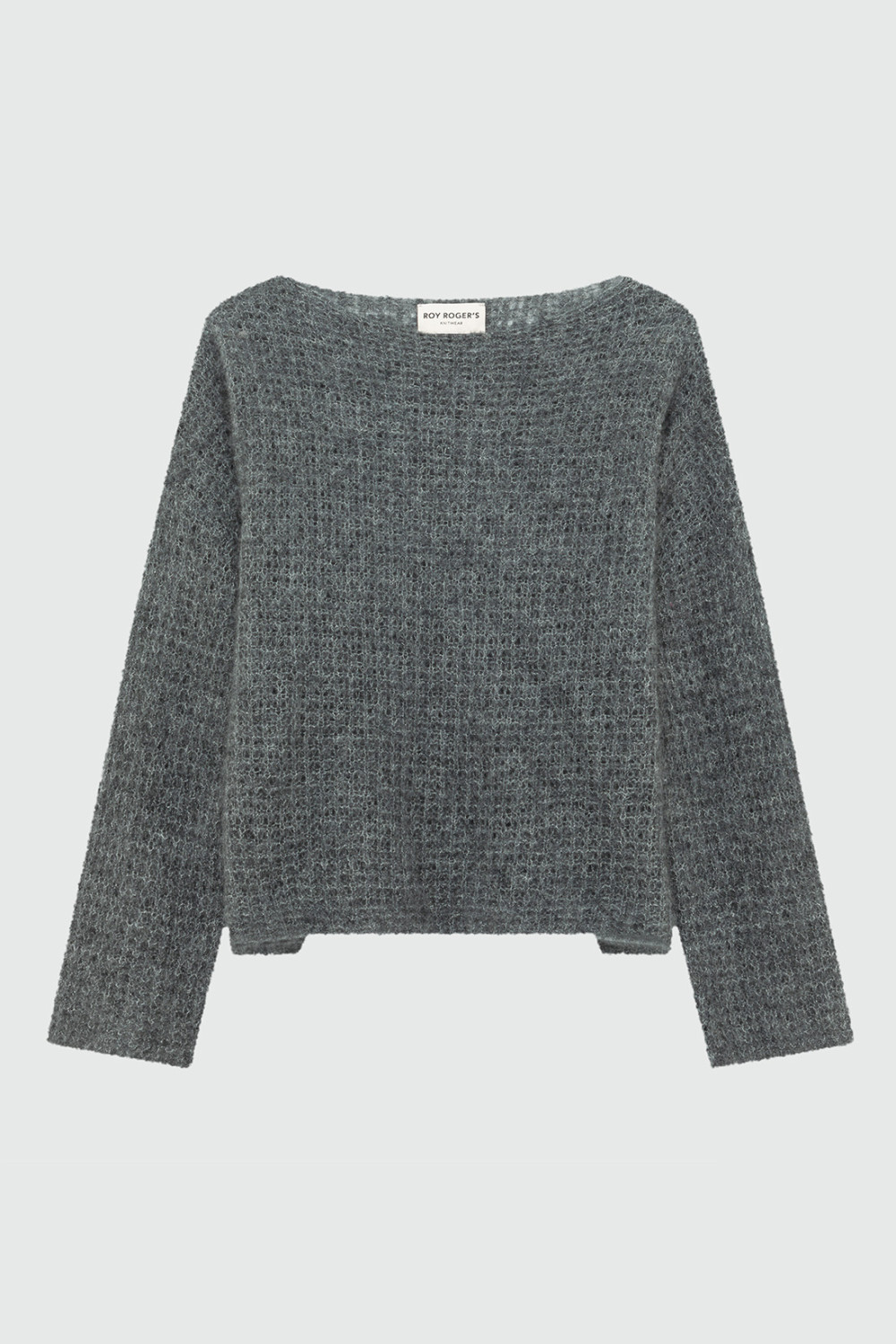 ROY ROGERS: MAGLIA WAFFLE IN CASHMERE E SETA