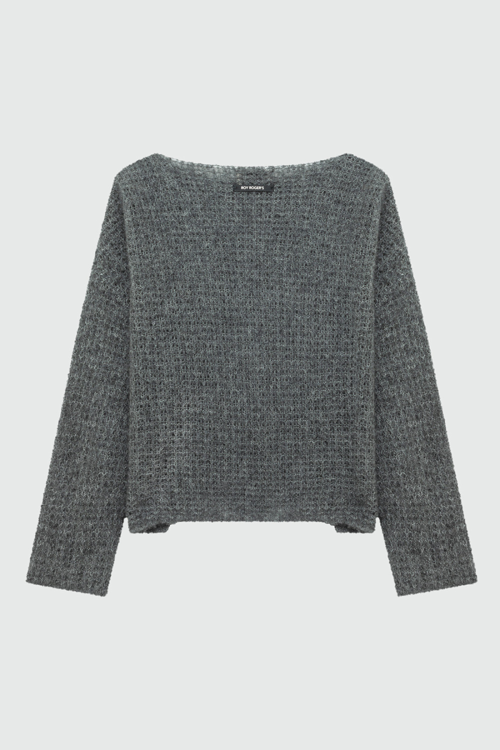 ROY ROGERS: MAGLIA WAFFLE IN CASHMERE E SETA