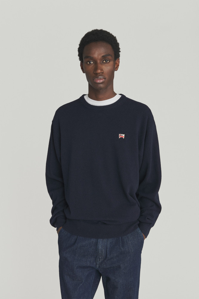 BOX CREWNECK SWEATER IN WOOL