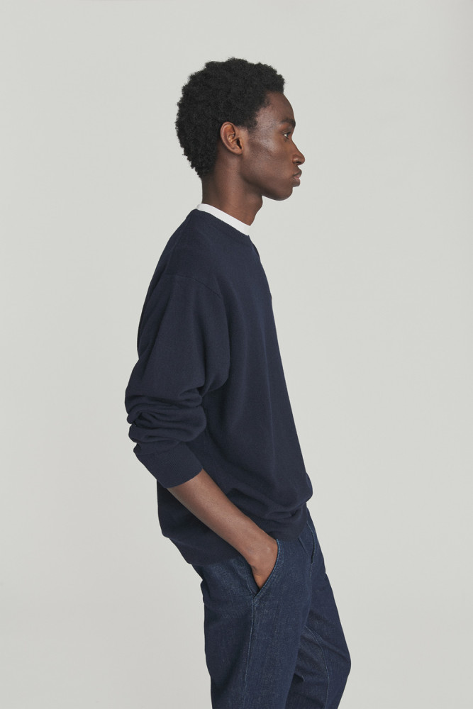 BOX CREWNECK SWEATER IN WOOL