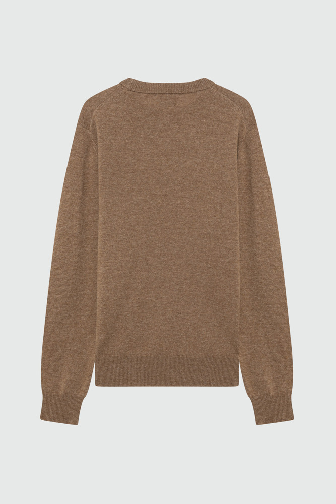 CREWNECK SWEATER IN WOOL AND CASHMERE