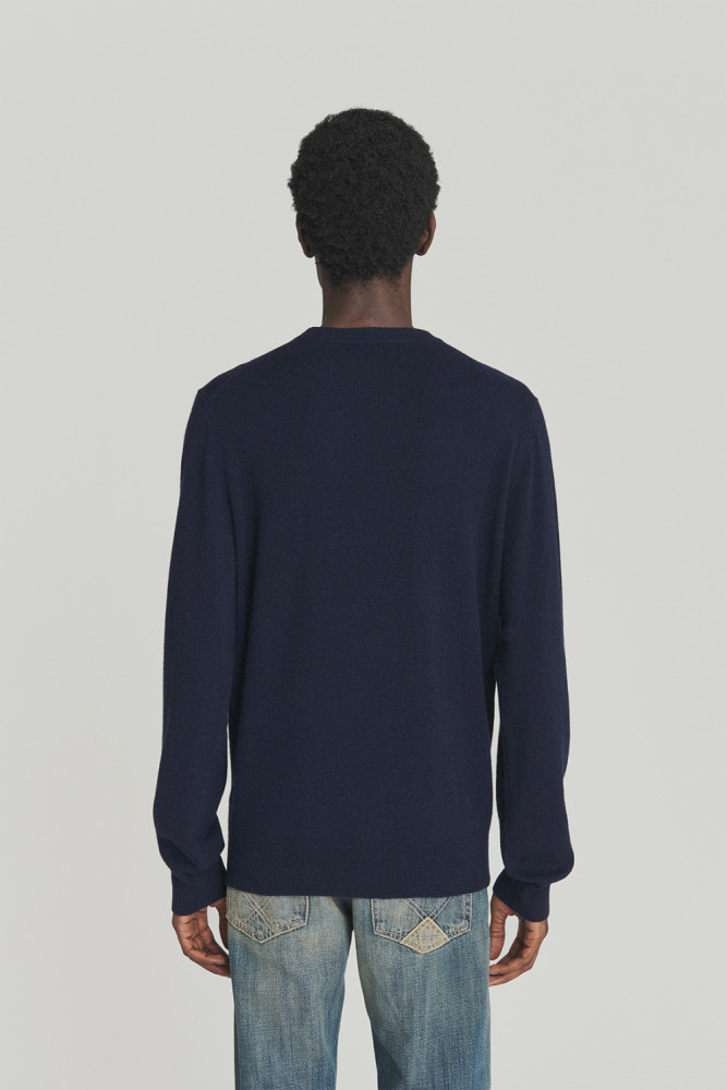 CREWNECK SWEATER IN WOOL AND CASHMERE