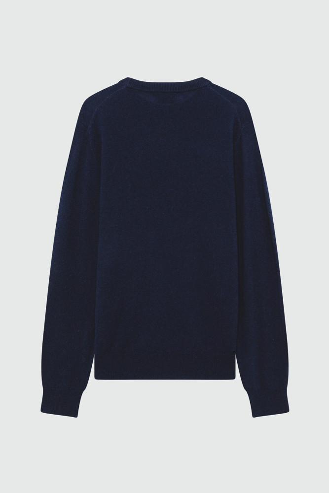 CREWNECK SWEATER IN WOOL AND CASHMERE