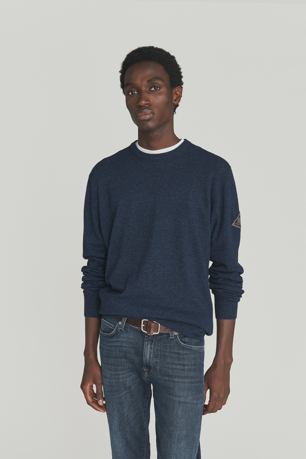 ROY ROGERS: MAGLIONE GIROCOLLO IN LANA E CASHMERE FINEZZA 12