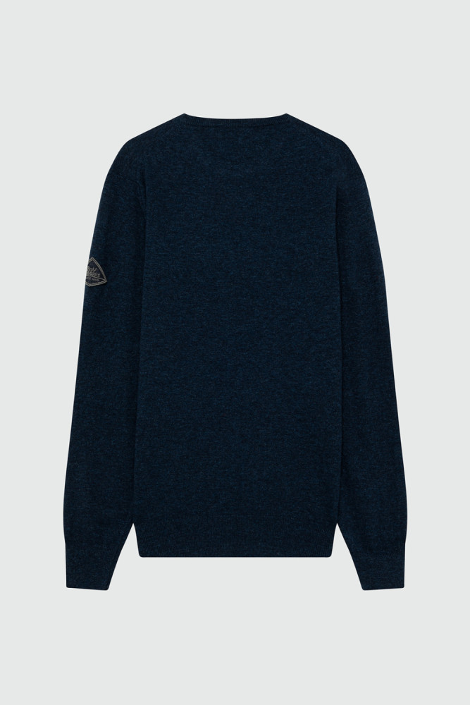 CREWNECK SWEATER IN GAUGE 12 WOOL AND CASHMERE