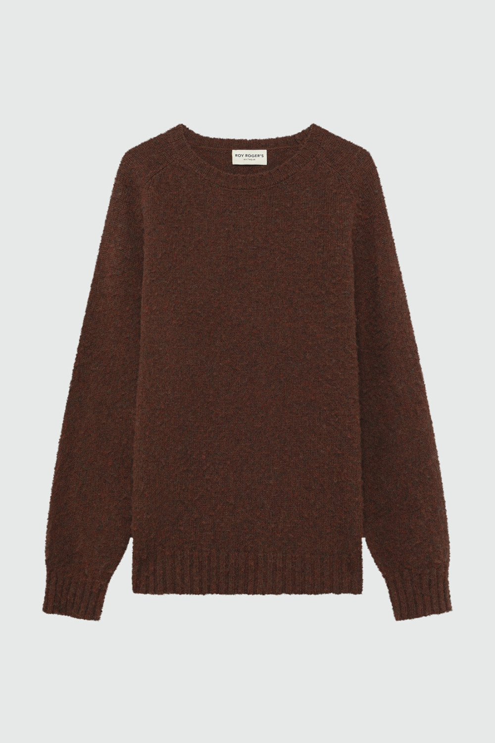 ROY ROGERS: MAGLIONE GIROCOLLO IN LANA SHETLAND