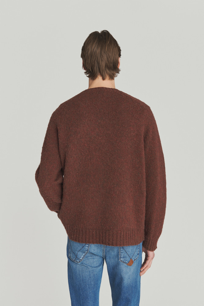 CREWNECK SWEATER IN SHETLAND WOOL