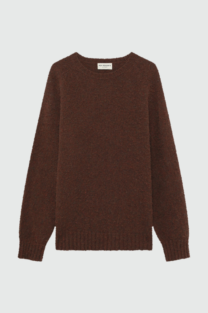 CREWNECK SWEATER IN SHETLAND WOOL