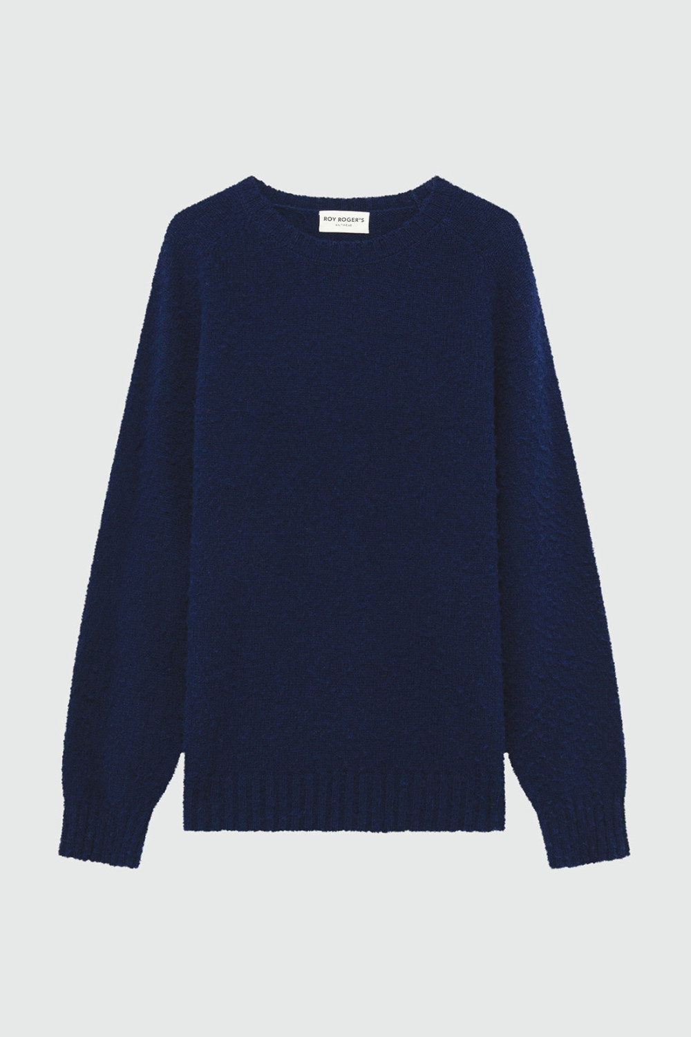 ROY ROGERS: MAGLIONE GIROCOLLO IN LANA SHETLAND