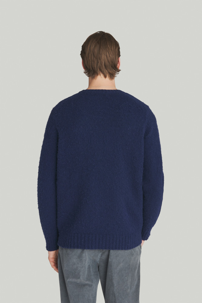 CREWNECK SWEATER IN SHETLAND WOOL
