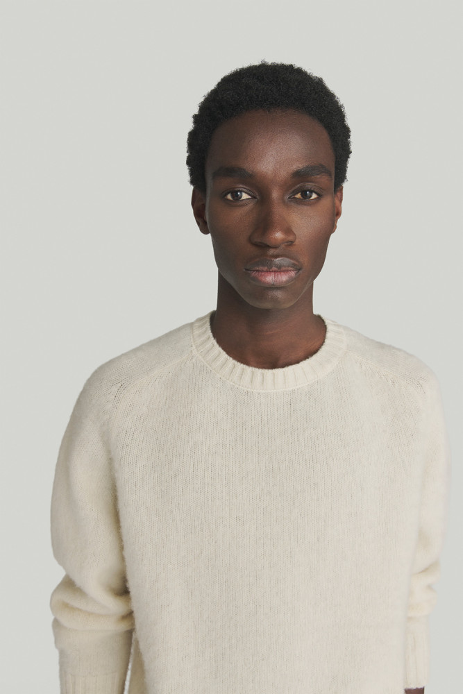 CREWNECK SWEATER IN SHETLAND WOOL