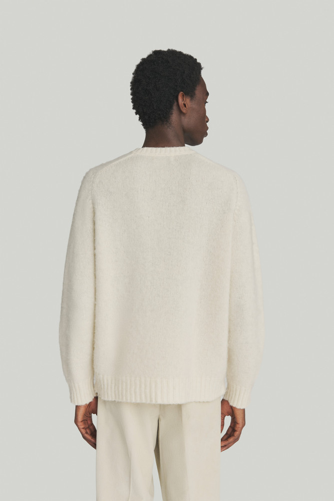 CREWNECK SWEATER IN SHETLAND WOOL