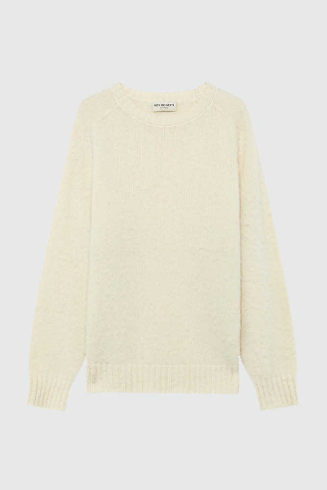 CREWNECK SWEATER IN SHETLAND WOOL