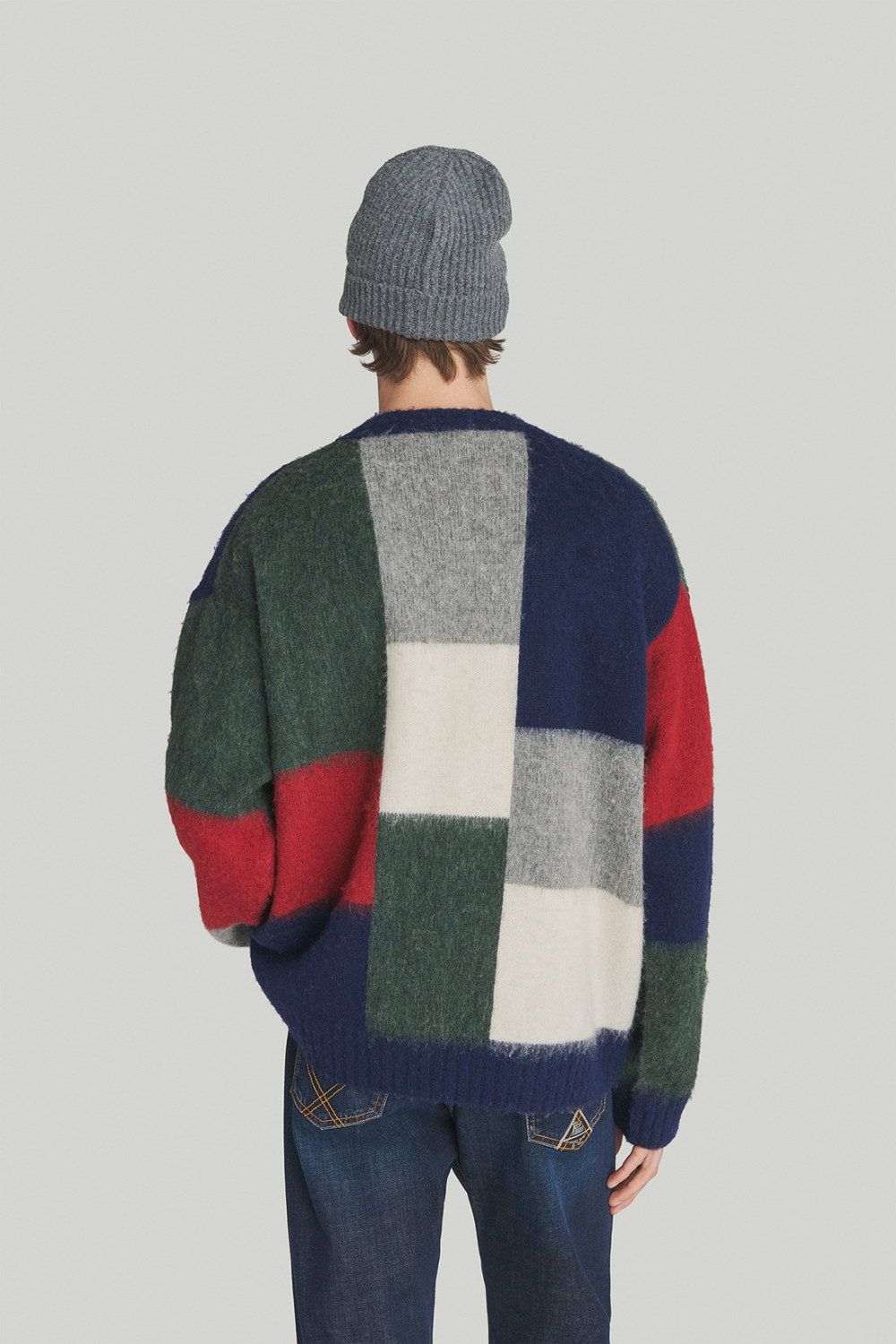 ROY ROGERS: MAGLIONE GIROCOLLO OVER IN LANA SHETLAND