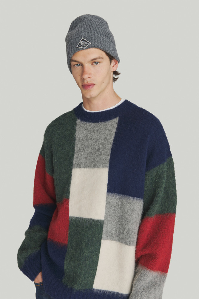 OVERSIZED CREWNECK SWEATER IN SHETLAND WOOL