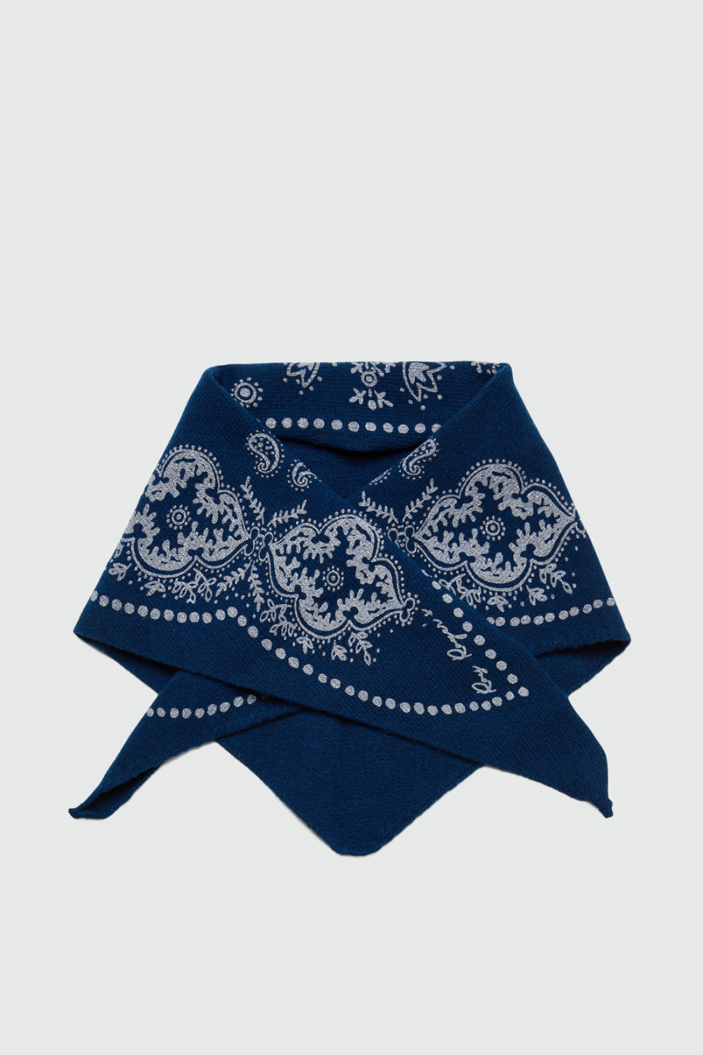 ROY ROGERS: OLD GLORY - BANDANA IN LANA CON STAMPA PAISLEY