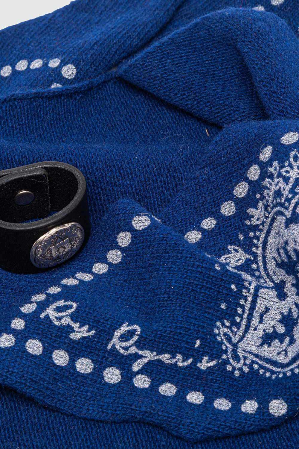 ROY ROGERS: OLD GLORY - BANDANA IN LANA CON STAMPA PAISLEY