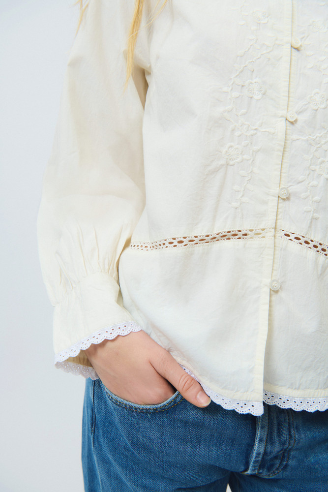 OLD GLORY - CAMICIA FARM CON RICAMI