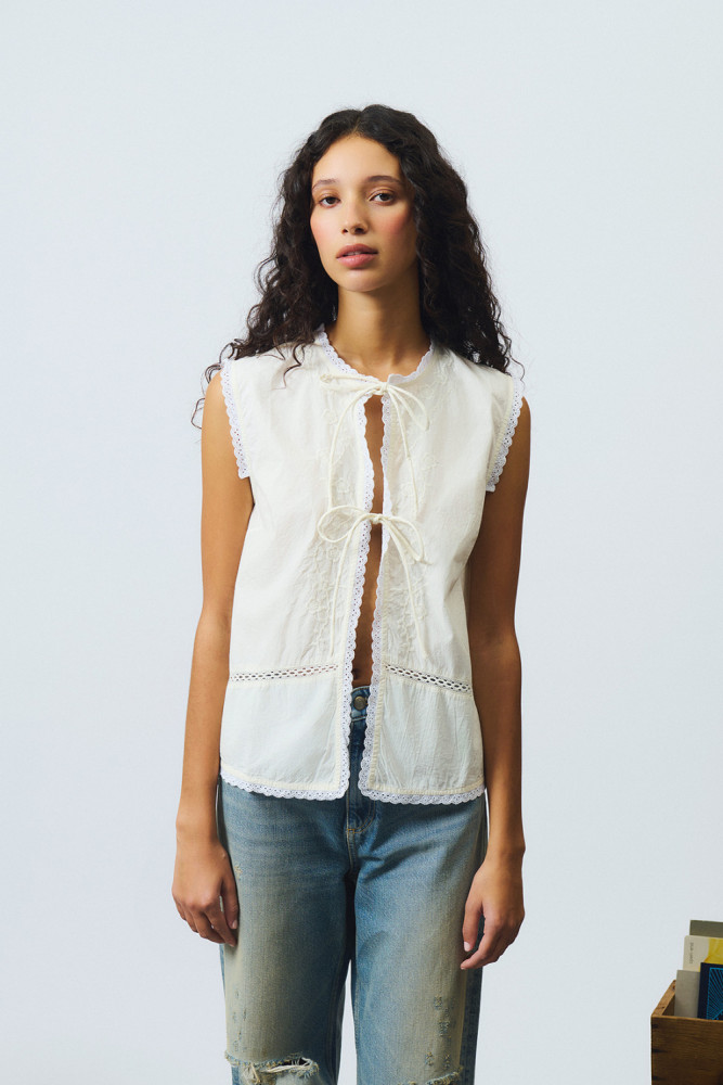 OLD GLORY - CAMICIA SMANICATA FARM CON RICAMI