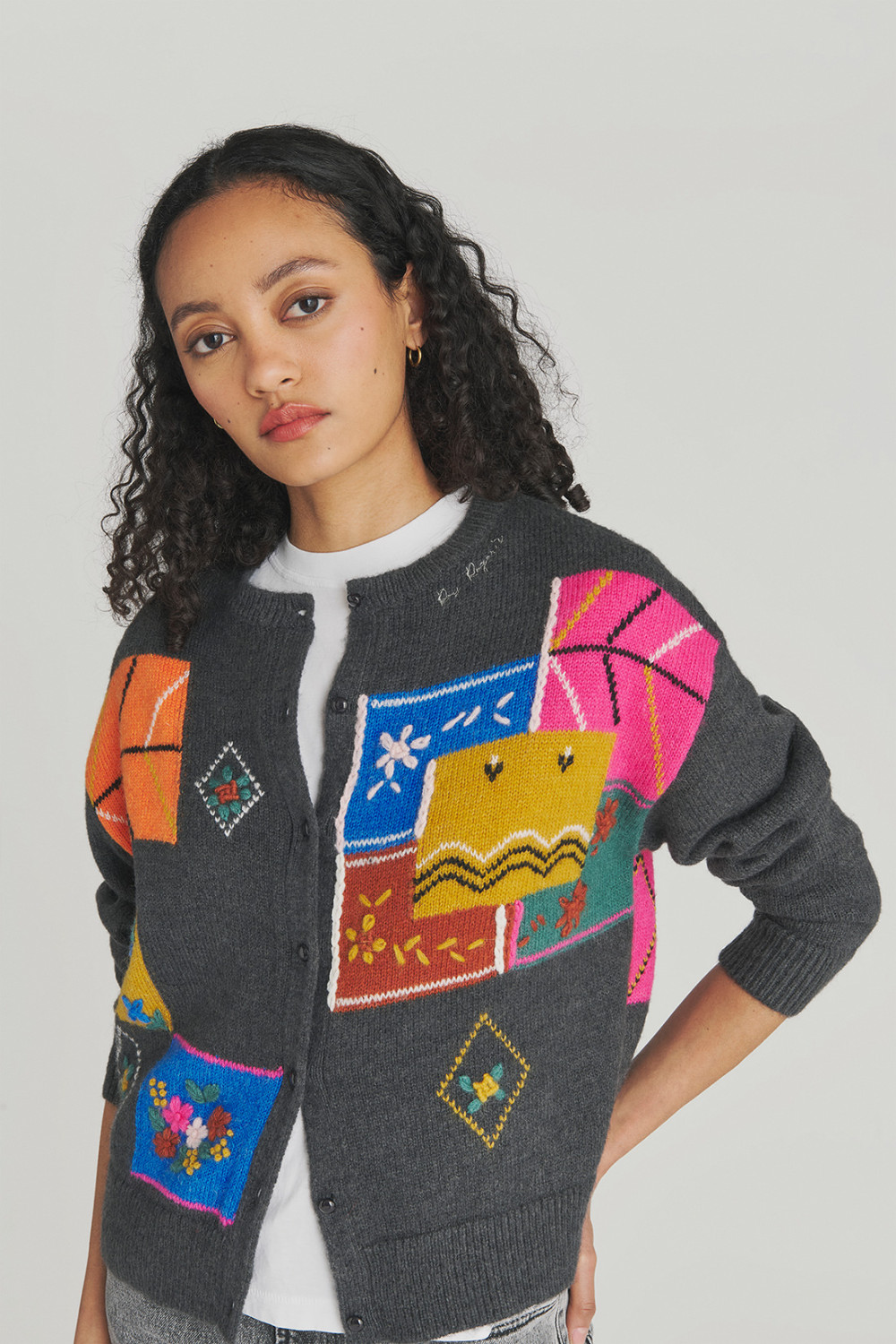 ROY ROGERS: OLD GLORY - CARDIGAN INTARSIA