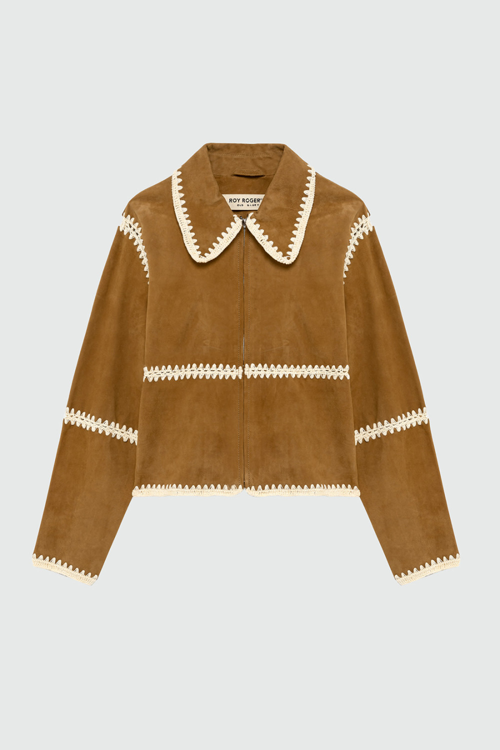 ROY ROGERS: OLD GLORY - CROCHET JACKET IN SUEDE 