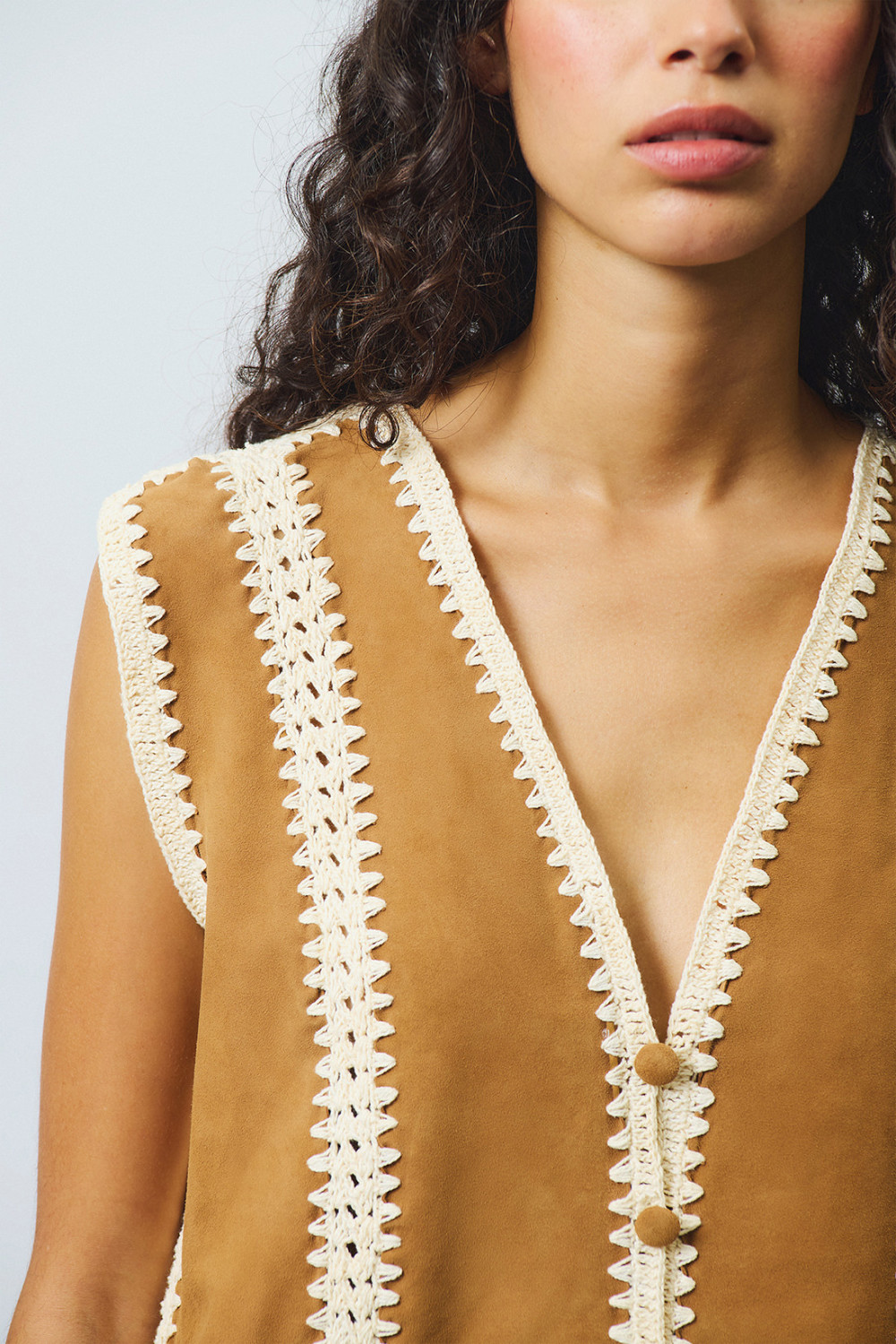 ROY ROGERS: OLD GLORY - RAJA VEST IN SUEDE