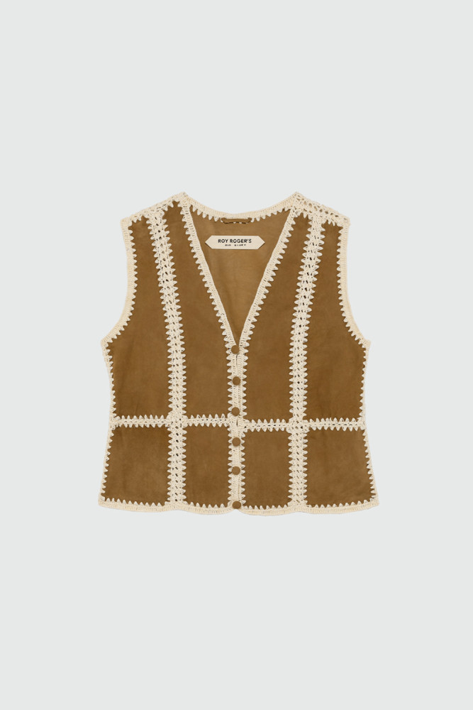 OLD GLORY - RAJA VEST IN SUEDE